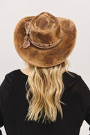 MH0235 Caroline 2 in 1 Rustic Cowgirl/Fedora Hat - MiMi Wholesale