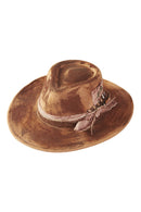 MH0235 Caroline 2 in 1 Rustic Cowgirl/Fedora Hat - MiMi Wholesale