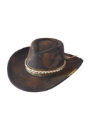 MH0236 Patrice 2 in 1 Rustic Cowgirl/Fedora Hat - MiMi Wholesale