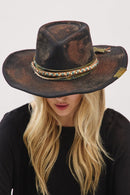 MH0236 Patrice 2 in 1 Rustic Cowgirl/Fedora Hat - MiMi Wholesale