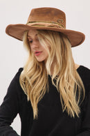 MH0240 Billie 2 in 1 Rustic Cowgirl/Fedora Hat - MiMi Wholesale