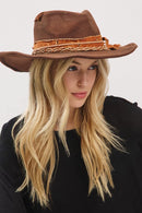 MH0242 Essie Vintage Shapeable Cowgirl/Fedora Hat - MiMi Wholesale