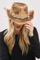 MH0243 Louise 2 in 1 Rustic Cowgirl/Fedora Hat - MiMi Wholesale