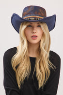 MH0247 Gracie Heritage Worn Shapable Cowboy/Fedora Hat - MiMi Wholesale