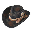 MH0259 Macy Vintage Shapeable Cowboy/Fedora Hat - MiMi Wholesale
