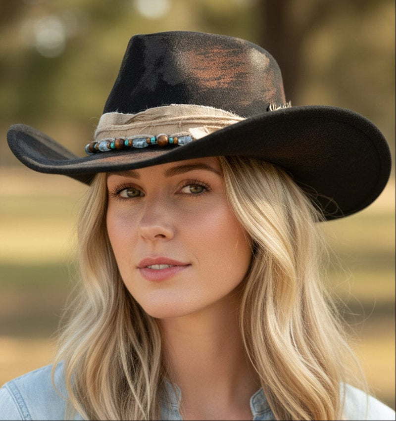 MH0274 Vintage Shapeable Cowboy/Fedora Hat - MiMi Wholesale
