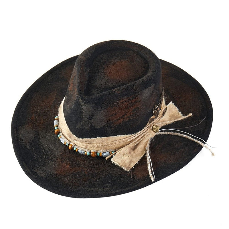 MH0274 Vintage Shapeable Cowboy/Fedora Hat - MiMi Wholesale