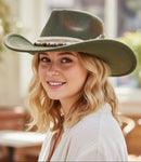 MH0275 Mabel Vintage Shapeable Cowboy/Fedora Hat - MiMi Wholesale