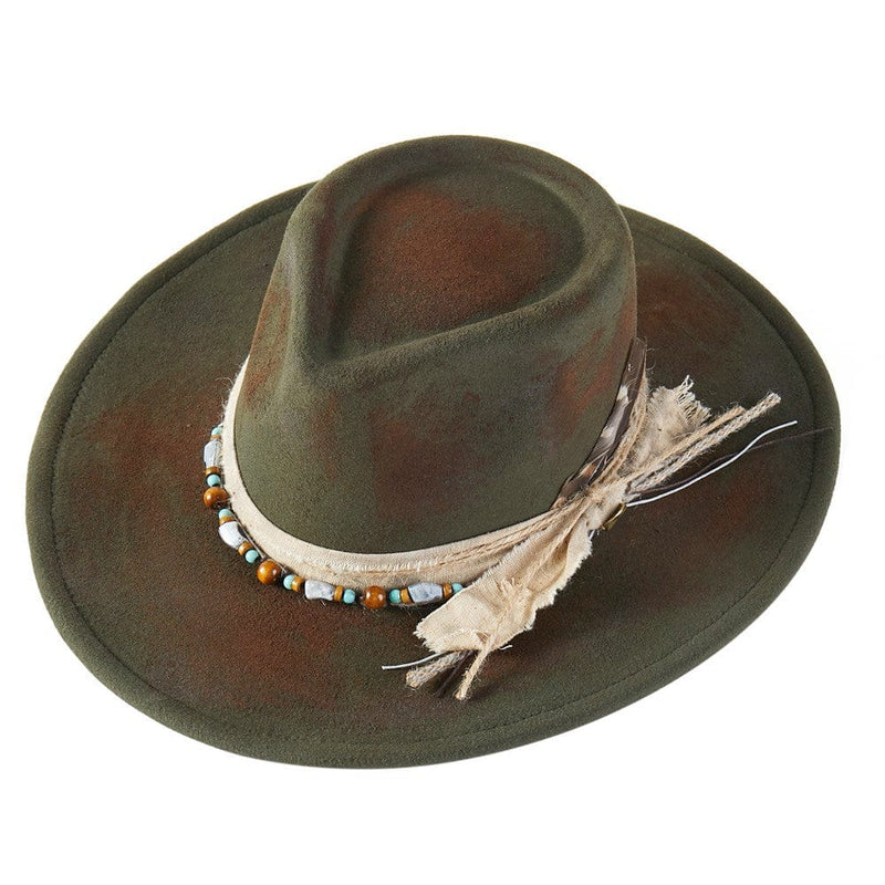 MH0275 Mabel Vintage Shapeable Cowboy/Fedora Hat - MiMi Wholesale