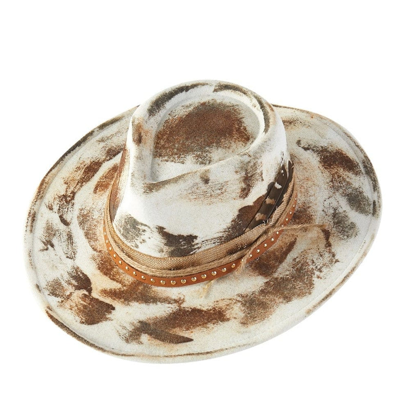 MH0278 Ellie Vintage Shapeable Cowboy/Fedora Hat - MiMi Wholesale