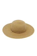 MH0286 Wide Brim Straw Hat With Starfish Sequin Charm Band - MiMi Wholesale
