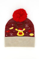 MH0372 Oh Deer Christmas Pompom Beanie - MiMi Wholesale