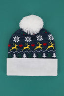 MH0373 Merry Christmas Pompom Beanie - MiMi Wholesale