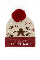 MH0374 Sweet Christmas Pompom Beanie - MiMi Wholesale