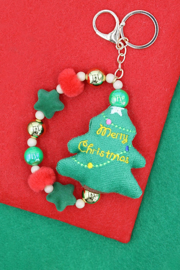 MK1015 Christmas Tree Keychain Bracelet - MiMi Wholesale