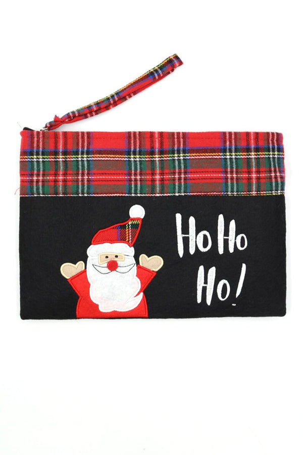 MP0263 Ho Ho Ho Santa Christmas Pouch - MiMi Wholesale