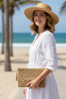 MP0326 Straw Summer Pouch - MiMi Wholesale