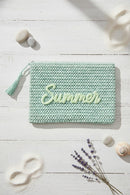 MP0326 Straw Summer Pouch - MiMi Wholesale