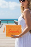 MP0326 Straw Summer Pouch - MiMi Wholesale