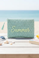 MP0326 Straw Summer Pouch - MiMi Wholesale