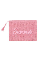 MP0326 Straw Summer Pouch - MiMi Wholesale