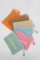 MP0326 Straw Summer Pouch - MiMi Wholesale