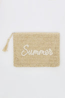 MP0326 Straw Summer Pouch - MiMi Wholesale
