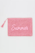 MP0326 Straw Summer Pouch - MiMi Wholesale