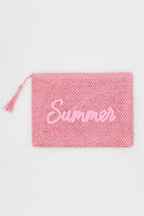 MP0326 Straw Summer Pouch - MiMi Wholesale