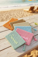 MP0326 Straw Summer Pouch - MiMi Wholesale