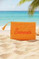 MP0326 Straw Summer Pouch - MiMi Wholesale