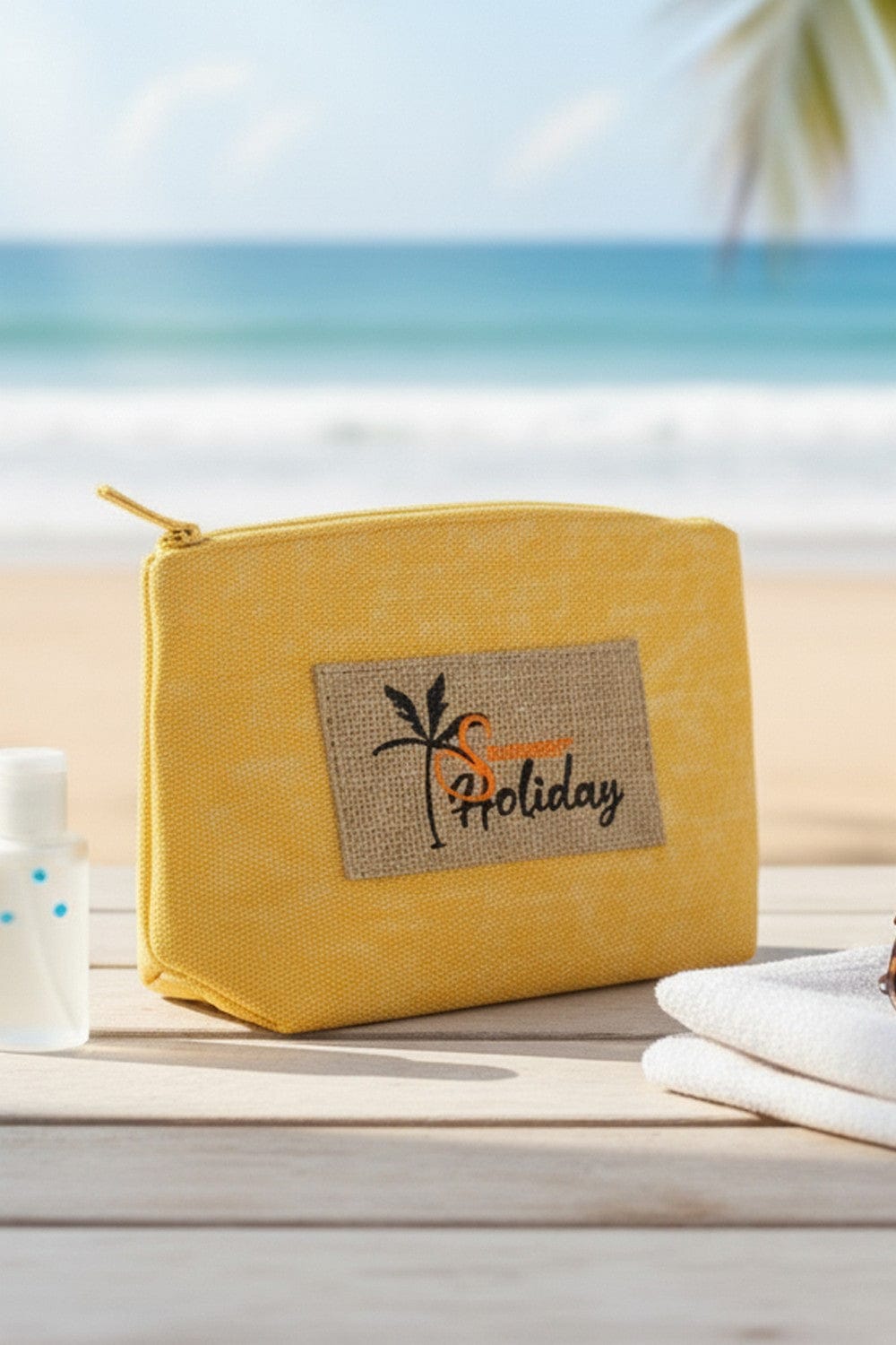 MP0340 Summer Patch Vintage Cosmetic Pouch - MiMi Wholesale