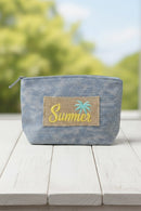 MP0340 Summer Patch Vintage Cosmetic Pouch - MiMi Wholesale