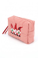 MP0373 Three Gnomes Quilted Puffer Pouch - MiMi Wholesale