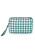 MP0377 Gingham Quilted Puffer Pouch - MiMi Wholesale