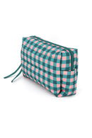 MP0377 Gingham Quilted Puffer Pouch - MiMi Wholesale