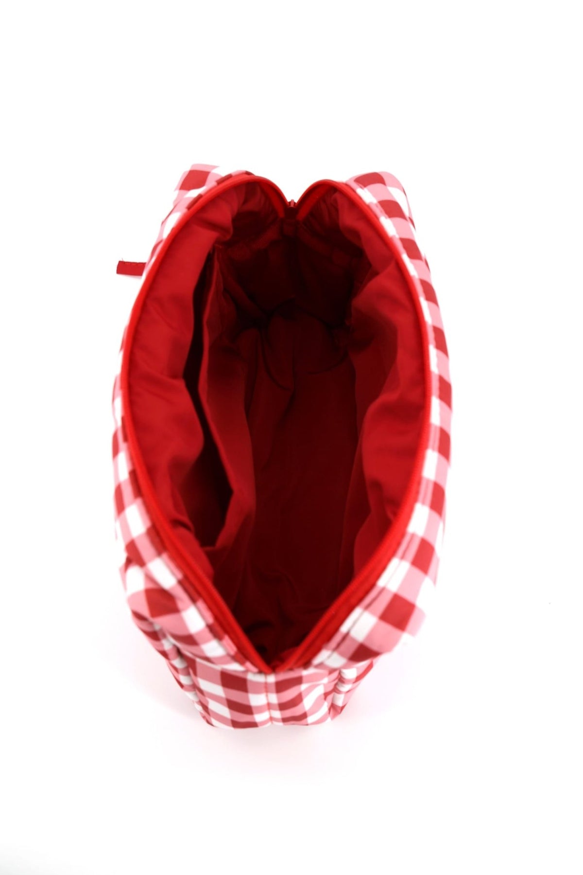 MP0377 Gingham Quilted Puffer Pouch - MiMi Wholesale