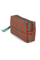 MP0377 Gingham Quilted Puffer Pouch - MiMi Wholesale