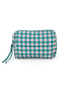 MP0377 Gingham Quilted Puffer Pouch - MiMi Wholesale