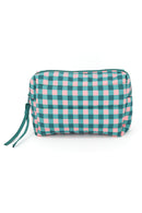 MP0377 Gingham Quilted Puffer Pouch - MiMi Wholesale