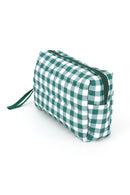 MP0377 Gingham Quilted Puffer Pouch - MiMi Wholesale