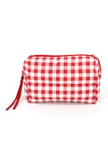 MP0377 Gingham Quilted Puffer Pouch - MiMi Wholesale