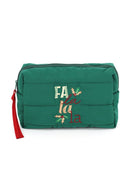 MP0379 Fa La La Christmas Quilted Puffer Pouch - MiMi Wholesale