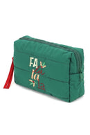 MP0379 Fa La La Christmas Quilted Puffer Pouch - MiMi Wholesale