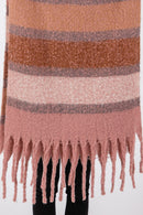 MS0389 Cierra Brushed Multi Color Stripe Scarf - MiMi Wholesale