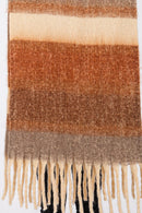 MS0389 Cierra Brushed Multi Color Stripe Scarf - MiMi Wholesale