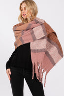 MS0389 Cierra Brushed Multi Color Stripe Scarf - MiMi Wholesale