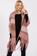 MS0389 Cierra Brushed Multi Color Stripe Scarf - MiMi Wholesale