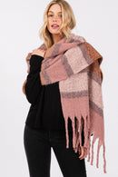 MS0389 Cierra Brushed Multi Color Stripe Scarf - MiMi Wholesale