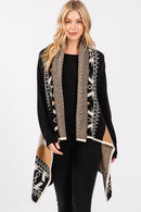 MS0402 Aztec Pattern Vest - MiMi Wholesale